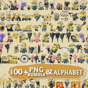 Minions Svg Bundle/ Layered Minions Clipart/ Cartoon Svg /Minions svg, Minions bundle, Minions clipart, Minions png, Kevin svg