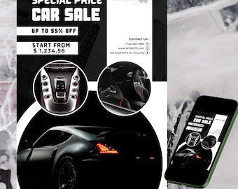 Car for SALE Flyer - Editable WORD Template, Printable, Instant Download, DIY, Easy to Use,cAdvertise For Sale/ car detailing flyer