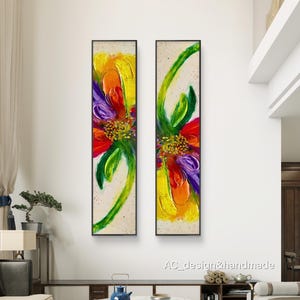 Digital Flower Colorful Wall Art Elegant Printable Floral Artwork Decor Modern Minimalist Abstract Print Home Poster Instant Download Only