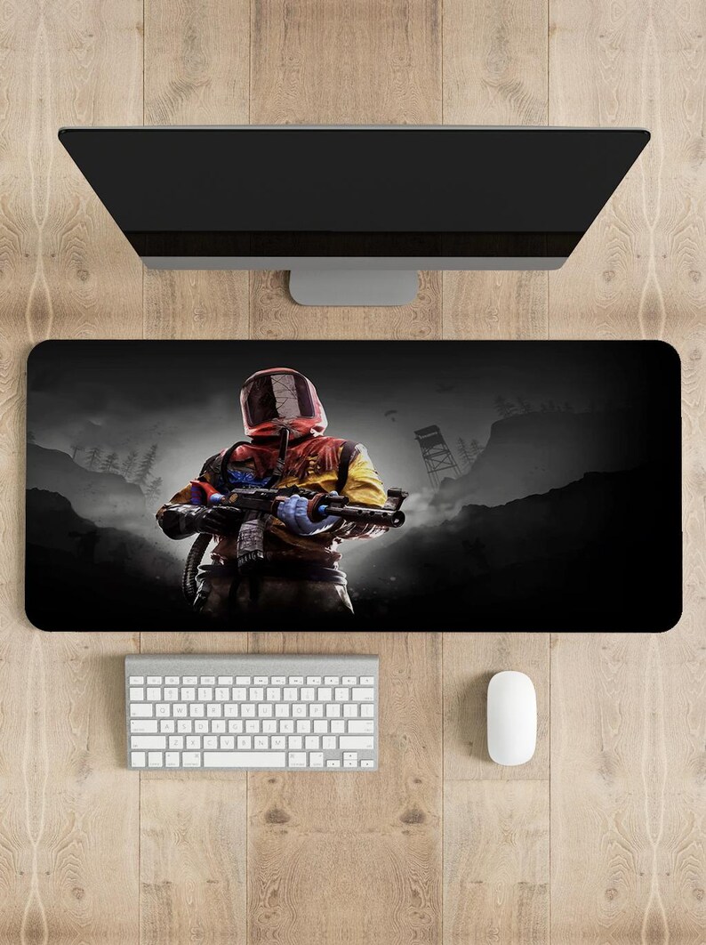 Personalized Gaming Mouse Pad: Vibrant Rust Design, Stitched Edges - Etsy