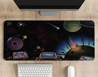 Outer Wilds Gaming Mouse Pad: Stitched Edge Desk Mat