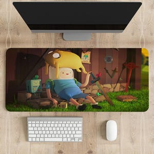 Adventure Time Mouse Pad | Different sizes Personalized Printing | Gaming Mouse Pad | Customized Mouse Pad | Game, Anime, Desk Mat