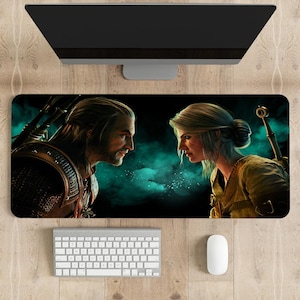 The Witcher 3 Wild Hunt | Different sizes Personalized Printing | Gaming Mouse Pad | Customized Mouse Pad | Game, Anime, Desk Mat