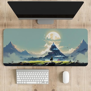 Die Legende von Zelda Maus Pad | Verschiedene Größen Personalisierter Druck | Gaming Maus Pad | Angepasste Mauspad | Spiel, Anime, Schreibtischmatte
