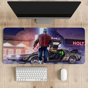 Alfombrilla de ratón de Regreso al Futuro: Alfombrilla de escritorio para juegos personalizada