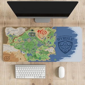 The Legend of Zelda-kaart muismat | Verschillende maten gepersonaliseerde bedrukking | Gamingmuismat | Gepersonaliseerde muismat | Game, anime, bureaumat