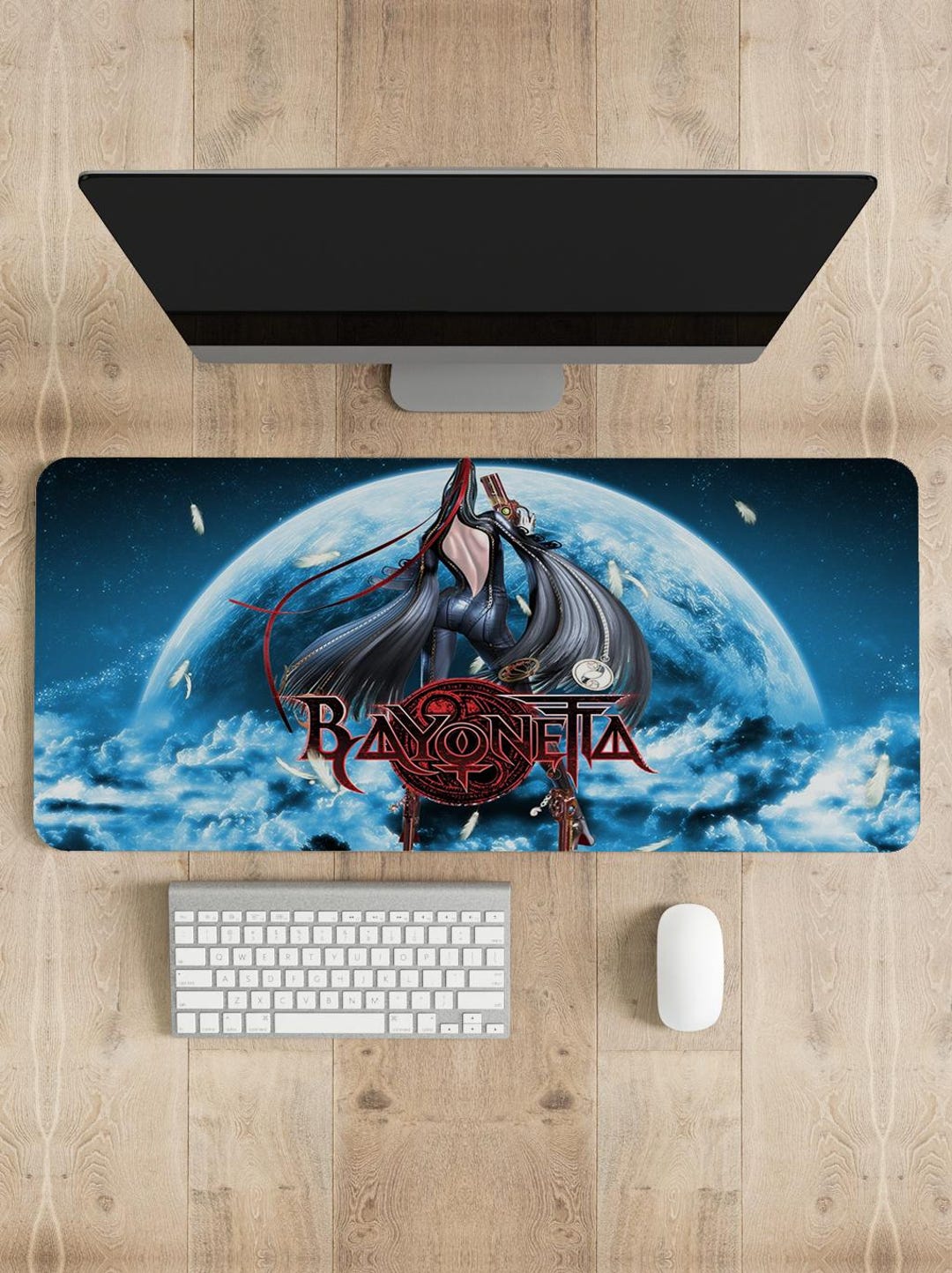 Bayonetta Gaming Mouse Pad: Stitched Edge, Vibrant Print - Etsy