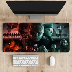 Metal Gear Solid Mouse Pad | Different sizes Personalized Printing | Gaming Mouse Pad | Customized Mouse Pad | Game, Anime, Desk Mat