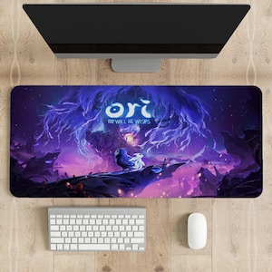 Ori and the Blind Forest-musmatta: Gaming-skrivbordsmatta med sydda kanter