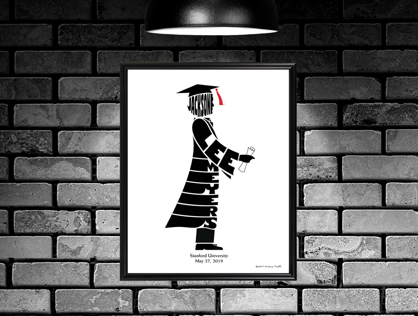 Personalized Male Graduate Print Graduation Gift for a Guy - Etsy