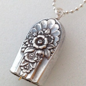Knife Bell Pendant Jubilee 1953 Vintage Silverplate Knife Silverware Jewelry
