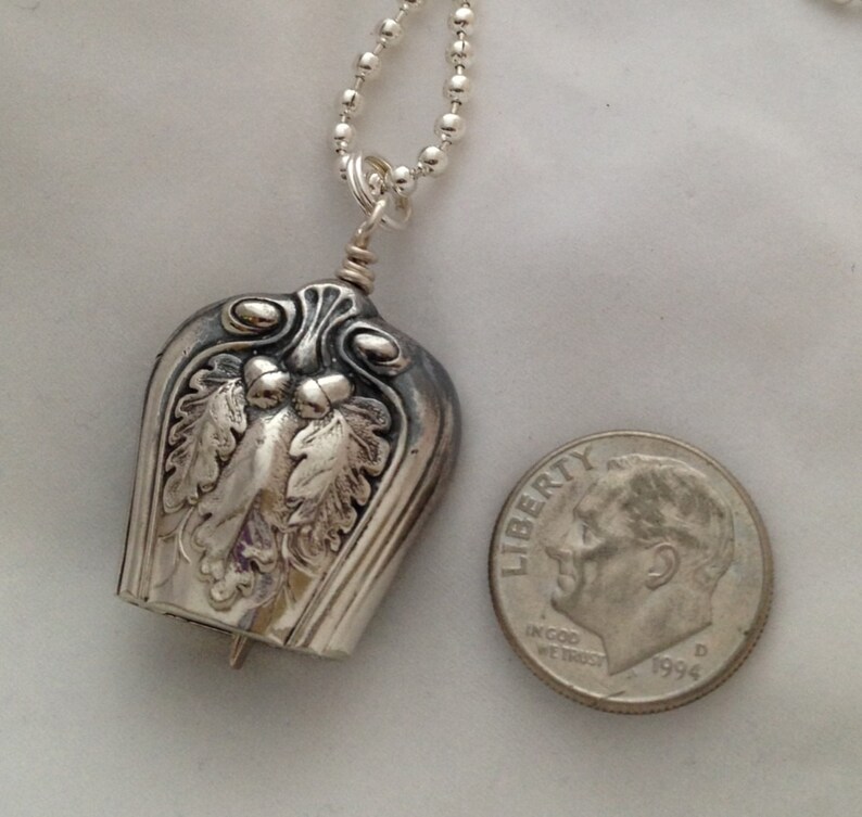 Knife Bell Pendant Lakewood 1914 Silverware Jewelry Vintage Etsy
