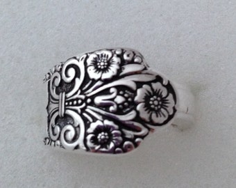 Spoon Ring Precious 1941 Size 5 to 12 Choose Your Size  Vintage Silverplate Silverware Jewelry