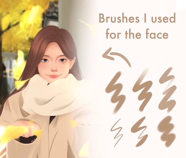 25 pennelli / Set di pennelli Glossy Jelly Procreate: Texture morbida per ritratti (download digitale) immagine 2