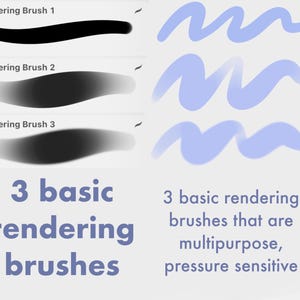 25 pennelli / Set di pennelli Glossy Jelly Procreate: Texture morbida per ritratti (download digitale) immagine 3