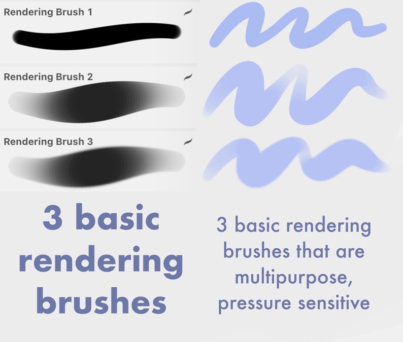 25 pennelli / Set di pennelli Glossy Jelly Procreate: Texture morbida per ritratti (download digitale) immagine 3