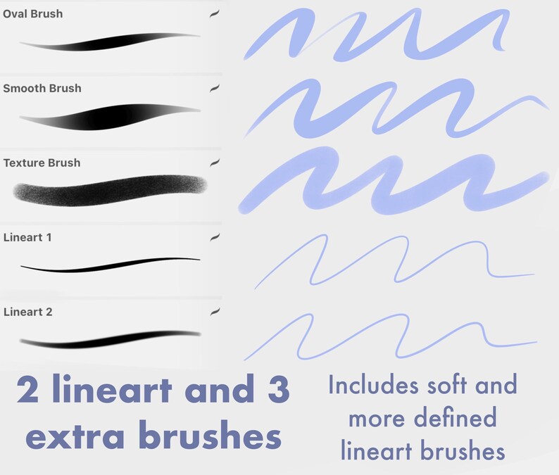 25 pennelli / Set di pennelli Glossy Jelly Procreate: Texture morbida per ritratti (download digitale) immagine 5