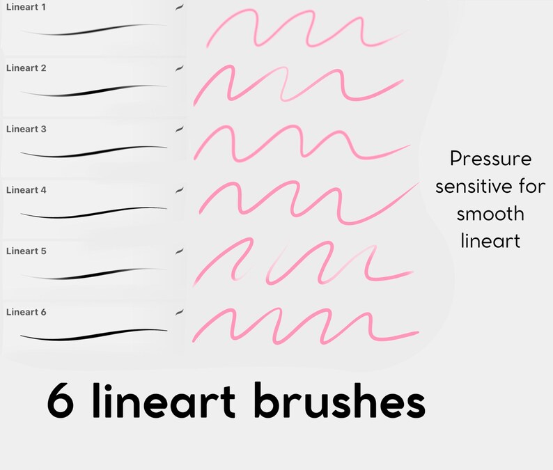 15 pinceaux à dessin et croquis Procreate Smooth Anime Style pour iPad, lot de pinceaux pour illustration de personnages, ensemble Procreat, dessin numérique image 5