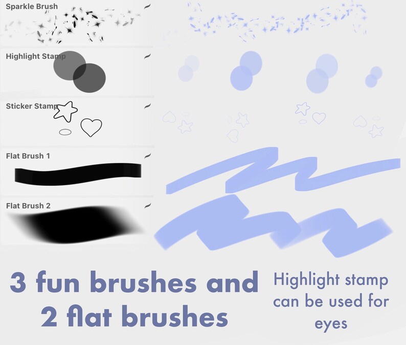 25 pennelli / Set di pennelli Glossy Jelly Procreate: Texture morbida per ritratti (download digitale) immagine 8