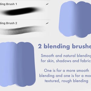 25 pennelli / Set di pennelli Glossy Jelly Procreate: Texture morbida per ritratti (download digitale) immagine 6