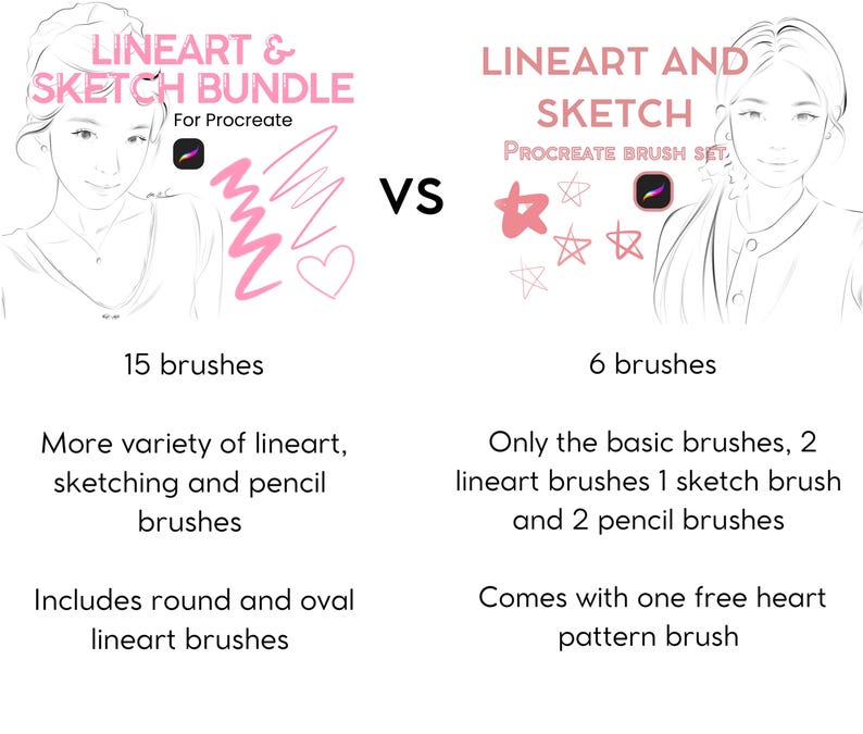 15 pinceaux à dessin et croquis Procreate Smooth Anime Style pour iPad, lot de pinceaux pour illustration de personnages, ensemble Procreat, dessin numérique image 9