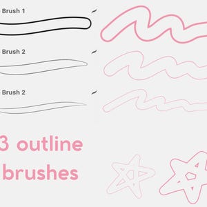 35 Pincéis | Pacote de Pincéis Procreate para Colorir, Renderizar, Lineart e Cabelo - Conjunto de Pincéis para Desenho de Personagens para iPad, Pincéis Procreat imagem 8