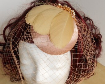 50’s Vintage cocktail hats. Bundle of 2. Gorgeous birdcage style BLACK VELVET Hat Fascinator Vintage 40s 50s Black Bird Cage  main image 3