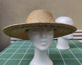 Unisex mittelalterlicher Strohhut, Mittelalter Strohhut, Bauernhut