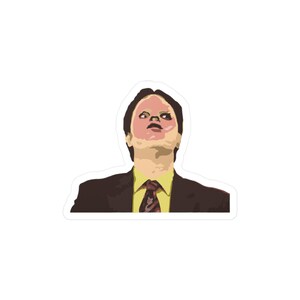 Dwight Schrute The Office CPR Training Episode, Funny Kiss-Cut Vinyl Decals, Office Humor Stickers, Laptop Decor, Gift for Fans