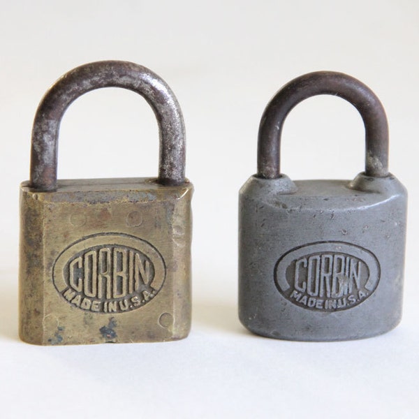 2 Old Corbin Padlocks