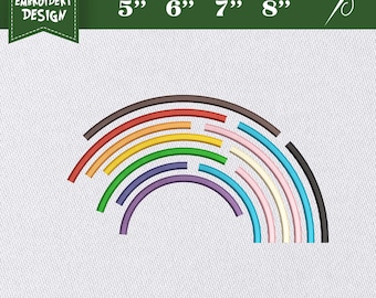 Embroidery Design File: Pride Embroidery, LGBTQ Pride, Pride Month, LGBTQ Gifts, Rainbow Pocket Pride, LGBT Rainbow, Lesbian, Gay Pride.