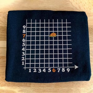 Broderidesignfil: Koordinat (6,7) Rolig mattelärarbroderi, Kalkonmatteskämt för elever, Kalkon 67-gåva till matteälskare, 67 viral.