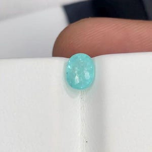 Natural Paraiba Tourmaline 0.58 cts 5.5x4 mm oval Cut Paraiba Tourmaline Neon Blue Color Clean Quality Highly Lustrous