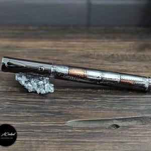 Handcrafted Rollerball Pen – Industrial Metal Design | Unique Luxury Writing Pen | Gift for Writers & Collectors