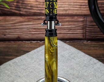 Firefighter Tribute Ballpoint Pen – Firehose-Themed Twist & Lock Mechanism, Handmade Functional Art Gift for Firefighters