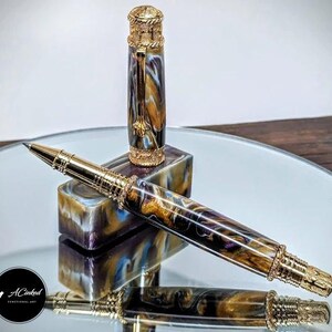Stylo à bille roulante Faith Hope Love – Stylo fait main avec croix, cadeau d'écriture de luxe, souvenir religieux, encre rechargeable, papeterie inspirante