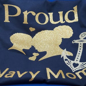 Proud Navy Mom t-shirt