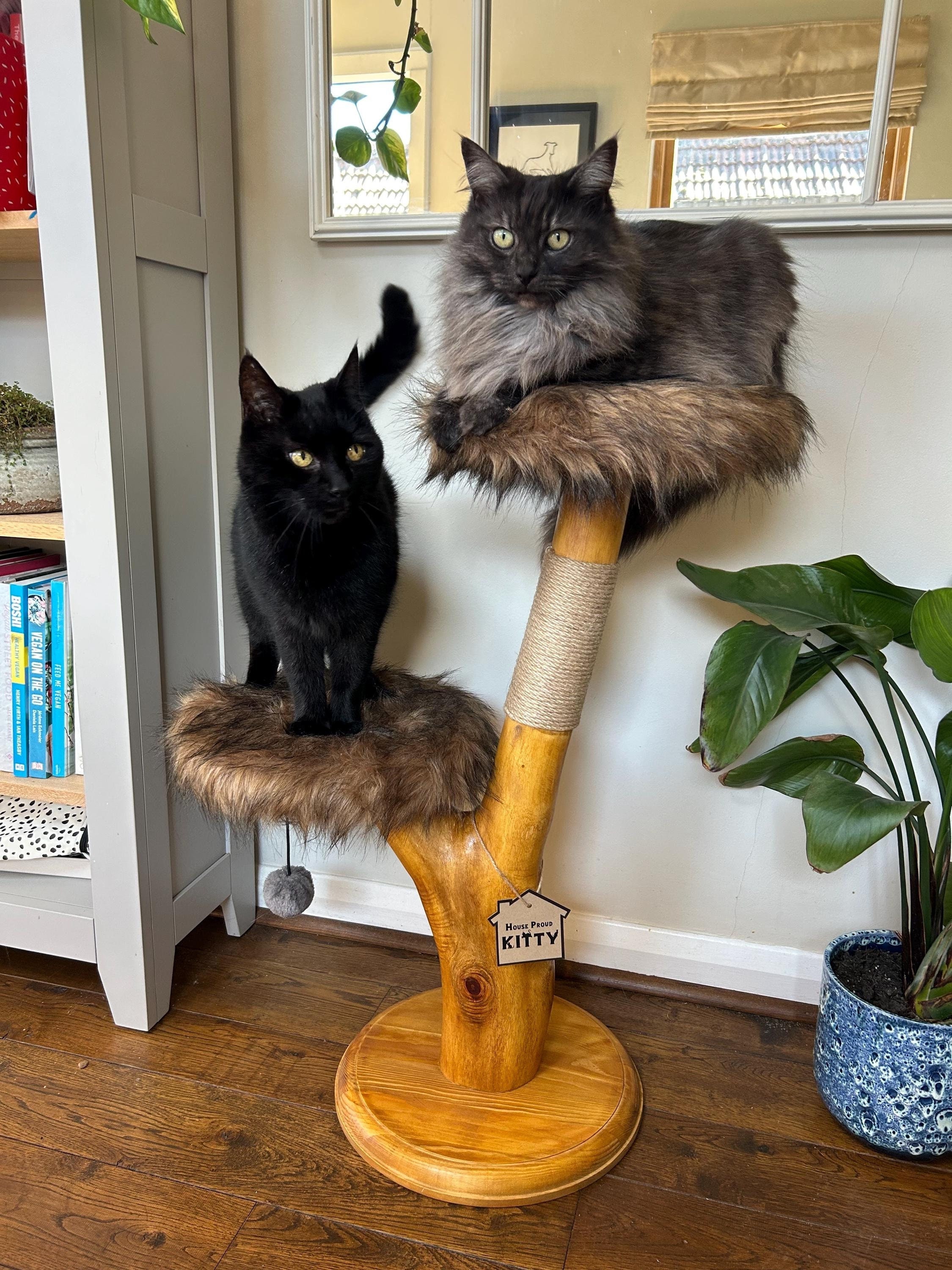 Quality Hand Crafted Cat Tree Made Using Natural Wood With Perches