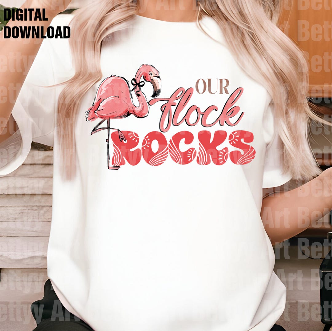 This Flock Rocks Our Flock Rocks SVG PNG, Flamingo Summer Vacation Shirt Design, Beach ...