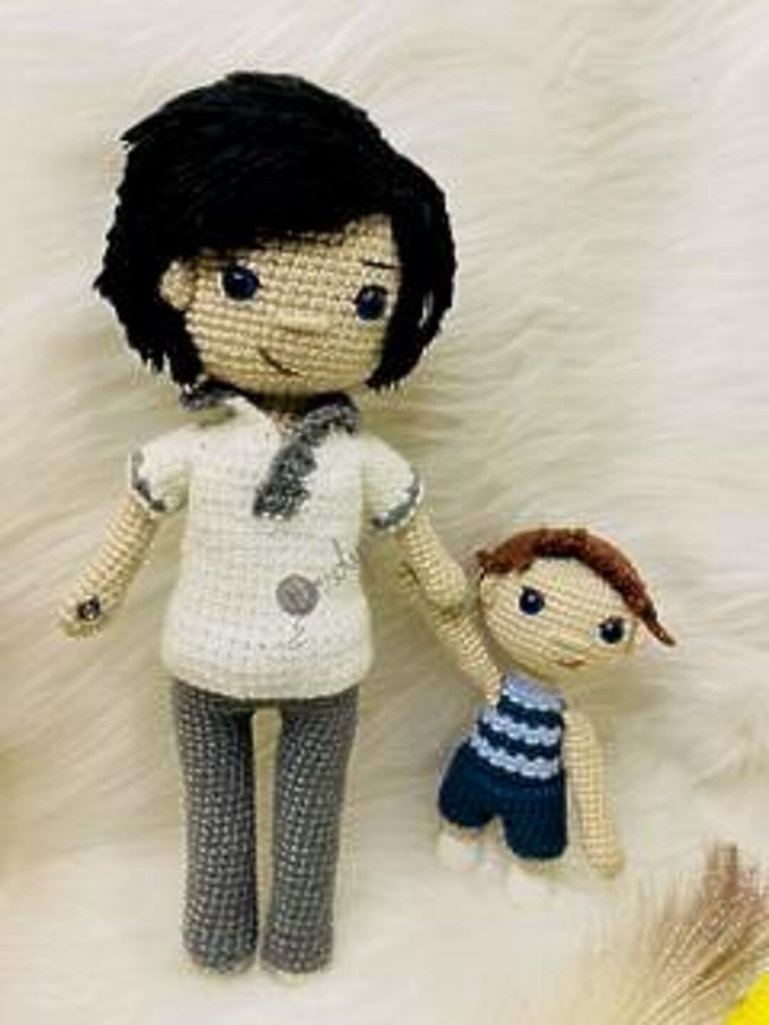 Father Son Pattern Father and Son's Crochet Pattern - Etsy