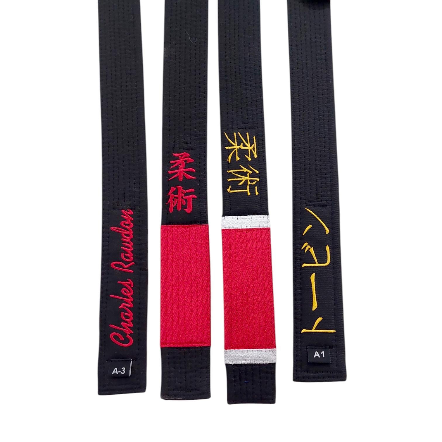 Custom Name Belt for Jiu Jitsu, Martial Arts, Taekwondo, Karate, Judo, bjj, Personalised Gift, Black belt, Embroidered, Embroidery, Sports