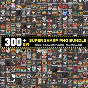 300+ Bundle The Chicken Whisperer PNG, Funny Chicken PNG, Western Chicken PNG, Farm Animals, Sublimate Designs Download