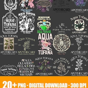Aqua Tofana Apothecary PNG Digital Download, Destroy The Patriarchy, Feminism Shirt Designs, Women’s Rights PNG Clipart