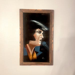 Vintage Velvet Elvis Painting - Etsy