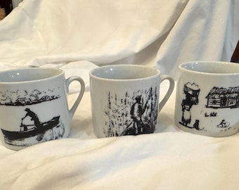 Vintage Faust heirloom demitasse cups