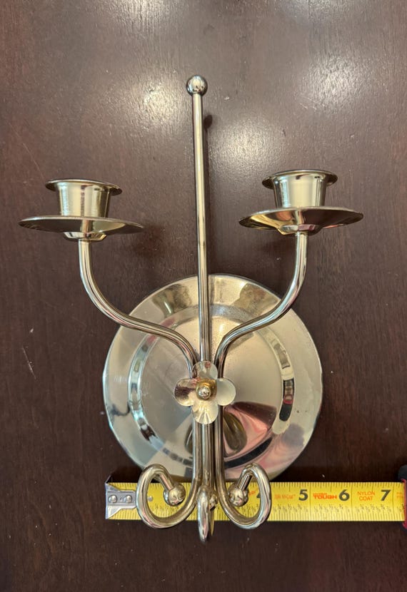 ヴィンテージ真鍮キャンドル壁取り付け用燭台 ヴィンテージ真鍮キャンドル壁取り付け用燭台 【公式通販】