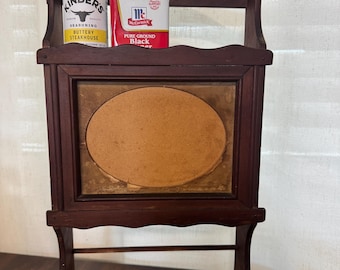 ヴィンテージスパイスラック（スパイス缶付き）、レトロスパイスラック