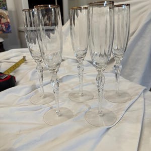Citation Gold by Lenox champagne flutes set of 5