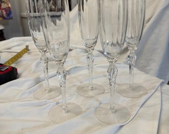 Citation Gold by Lenox champagne flutes set of 5