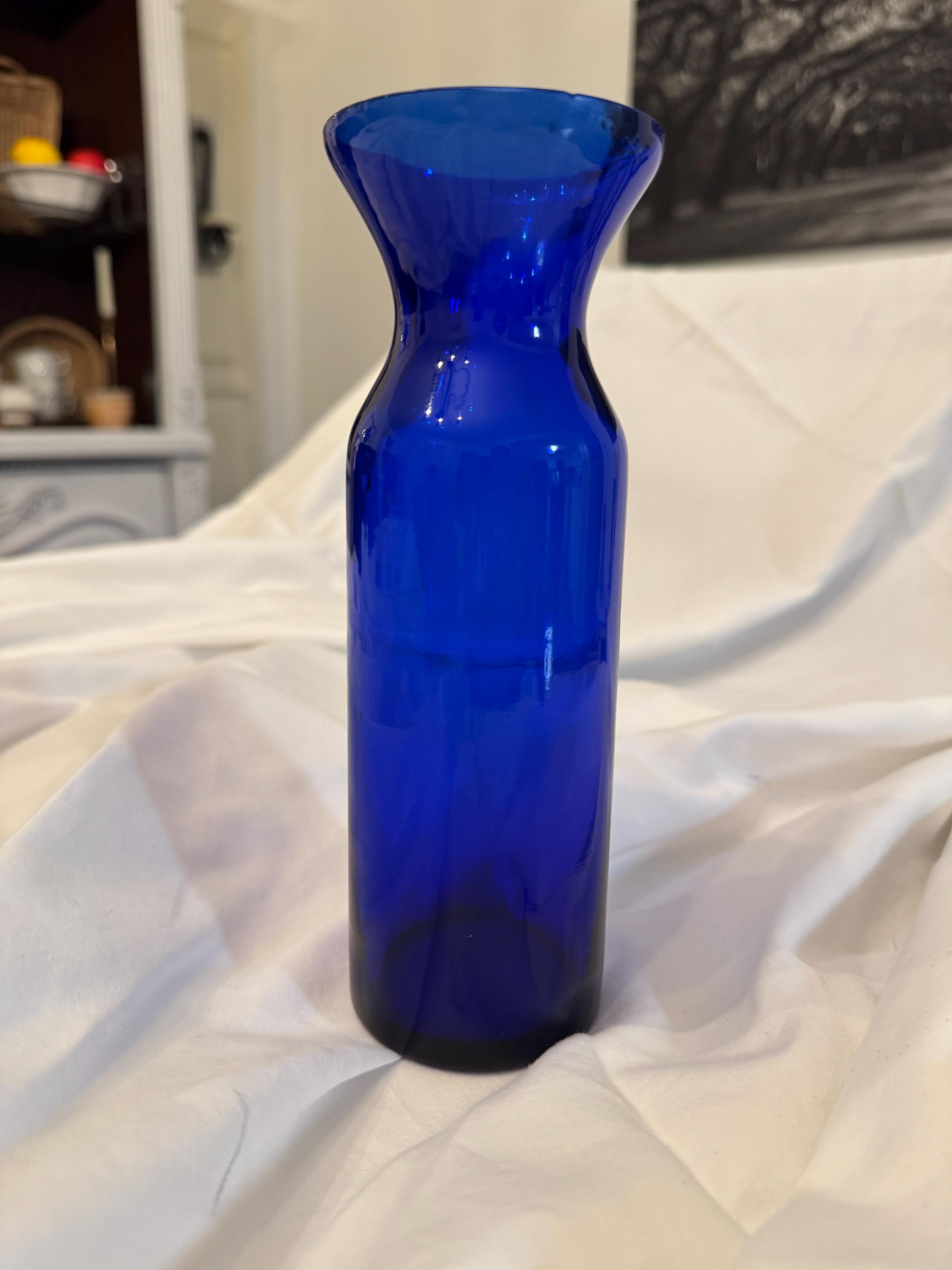 vintage Cobalt Blue Vase